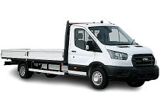 Van Hire Somerset - White Ford Transit Dropside Van - Van hire Somerset